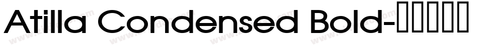 Atilla Condensed Bold字体转换